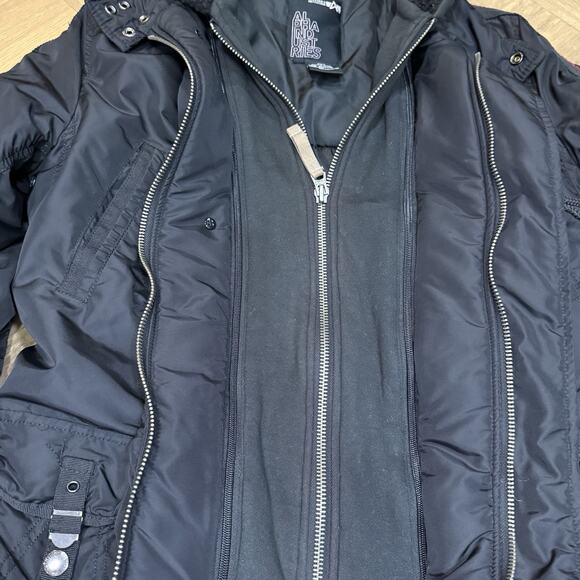 Alpha Industries Cobb II Jacket Coat Parka Women's Size M Alpha Jacket Black - Picture 9 of 15